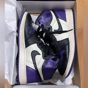Nike Air Jordan 1 High Court Purple Black